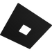 RAB Track Junction Cover Plate Black (TK-JCP/B)
