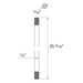 RAB Track Suspension Stem 36 Inch White (TK-SS36)