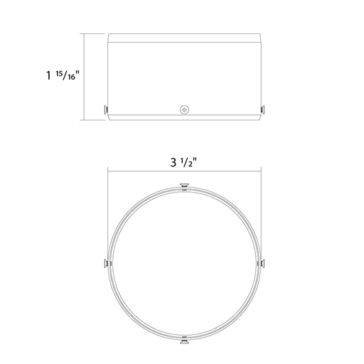 RAB Track22 Track Light Medium White Snoot (TK22M-S)