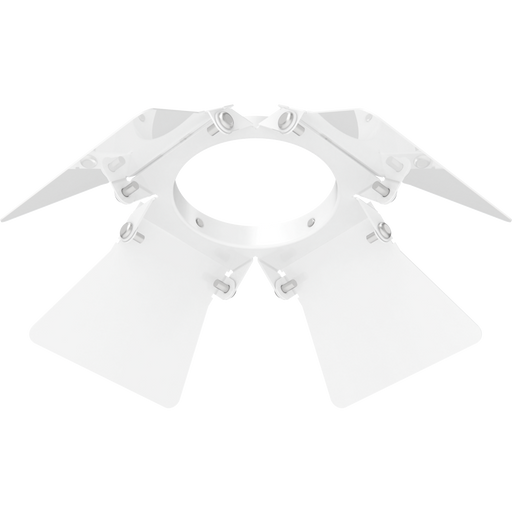 RAB Track22 Track Light Small White Barn Door (TK22S-BD)