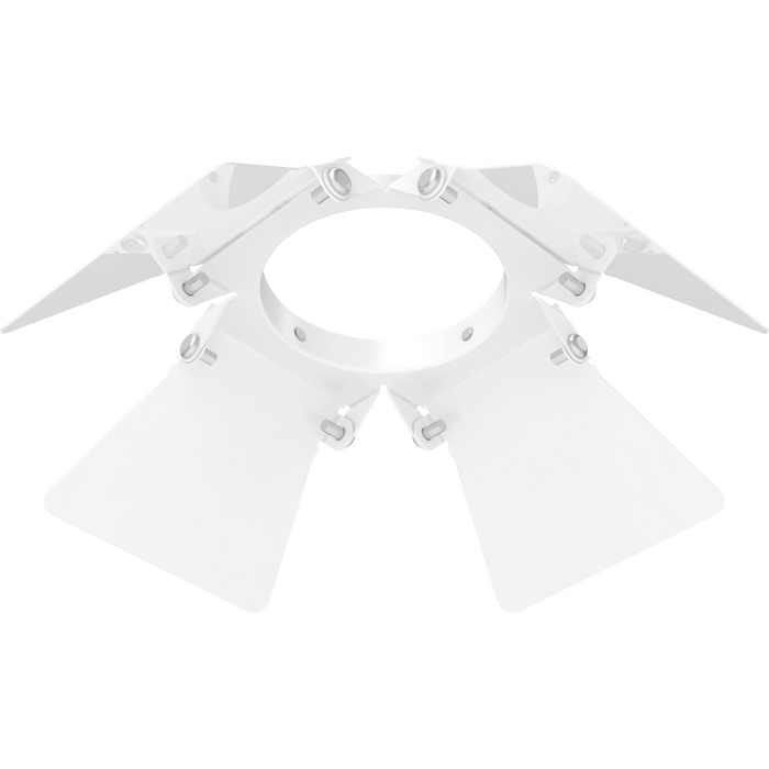 RAB Track22 Track Light Small White Barn Door (TK22S-BD)