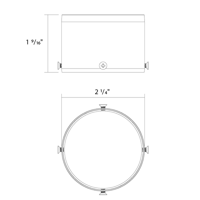 RAB Track22 Track Light Small White Snoot (TK22S-S)
