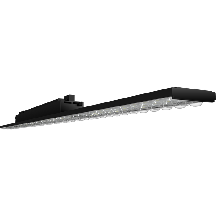 RAB TKBEAM Linear Track Light Wattage/CCT Selectable 60W/50W/40W 2700K/3000K/3500K/4000K/5000K 4 Foot H-Track Mount Black 120V (TKBEAM4B)