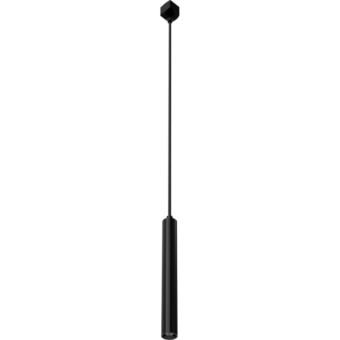 RAB Track Pendant Light Small 8W 3000K H-Track Mount 36 Degree Beam Angle 120V Triac Dimming Black (TKPSYB)