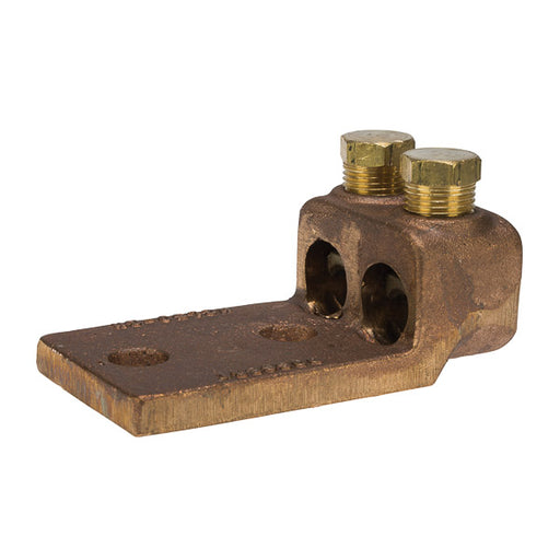 NSI 500-300 MCM 2-Wire Cast Bronze Terminal Lug With 2-1/2 Inch Mounting Holes (TL500-2L2)