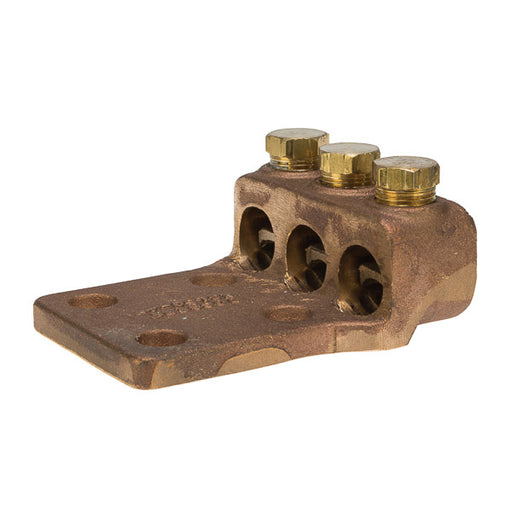 NSI 500-300 MCM 3 Wire Cast Bronze Terminal Lug With 2-1/2 Inch Mounting Holes (TL500-3L4)