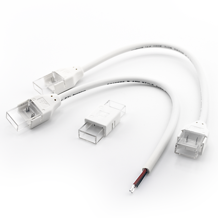 RAB Tape Light Connector IP65 2-Pin PCB Width 8Mm With 15Cm Wire (TOJ2)