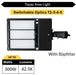 Topaz ARL-300PCS-SWO Area Light Power/CCT Selectable 200W/250W/300W 3000K/4000K/5000K Switchable Optics T2-T3-T4-T5 120-277V 0-10V Dimming Bronze (T74102)