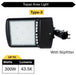 Topaz ARL-300PCS-T3 Area Light Power/CCT Selectable 200W/250W/300W 3000K/4000K/5000K Type 3 120-277V 0-10V Dimming Bronze (T73978)