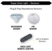 Topaz ARL-300PCS-SWO Area Light Power/CCT Selectable 200W/250W/300W 3000K/4000K/5000K Switchable Optics T2-T3-T4-T5 120-277V 0-10V Dimming Bronze (T74102)