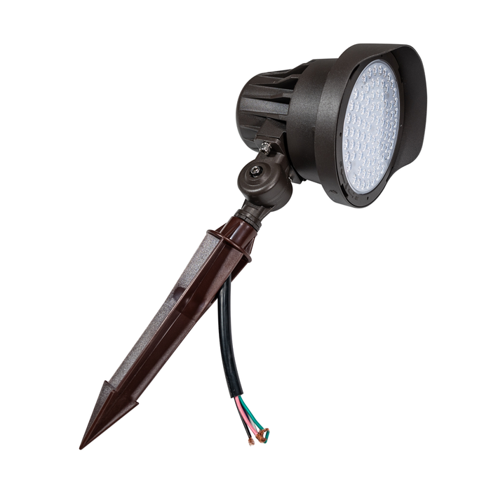 Topaz BFL-30PCS-KNGS Bullet Flood Power/CCT Selectable 10.5W/20W/30W 3000K/4000K/5000K 120-347V Switchable Optics 15/25/40 Degree (T77848)