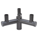 Topaz BH3/120D/BZ-96 Pole Mount 3-Fixture At 120 Degree Spacing Y-Shape Bullhorn Bronze (T70710)