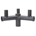 Topaz BH3/120D/BZ-96 Pole Mount 3-Fixture At 120 Degree Spacing Y-Shape Bullhorn Bronze (T70710)