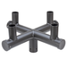 Topaz BH4/90D/BZ-96 Pole Mount 4-Fixture At 90 Degree Spacing Cross-Shape Bullhorn Bronze (T70735)