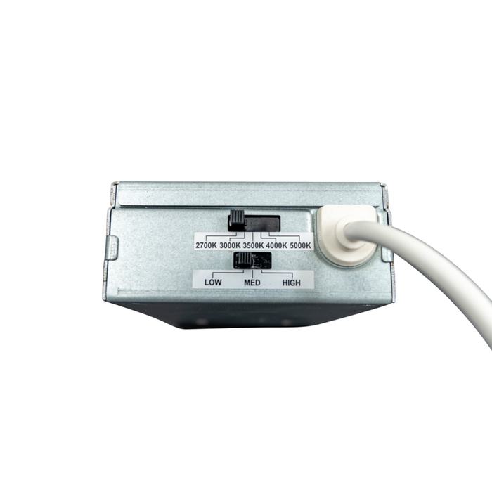 Topaz CDL4S-RM-12WPCS-U Commercial LED Canless Downlight 4 Inch Power/CCT Selectable 6W/9W/12W 2700K/3000K/3500K/4000K/5000K 120-277V Dimmable Remote Driver (T75869)
