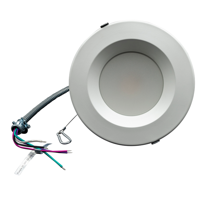 Topaz CDL6S-16WPCS-U Commercial LED Canless Downlight 6 Inch Power/CCT Selectable 8W/12W/16W 2700K/3000K/3500K/4000K/5000K 120-277V Dimmable Integrated Driver (T75866)