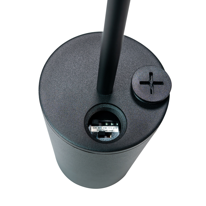 Topaz CLSP-20PCS-BK LED Pendant Or Surface Cylinder 4 Inch Power/CCT Selectable 12W/16W/20W 2700K/3000K/3500K/4000K/5000K 120-277V 90 CRI Black (TX4021)