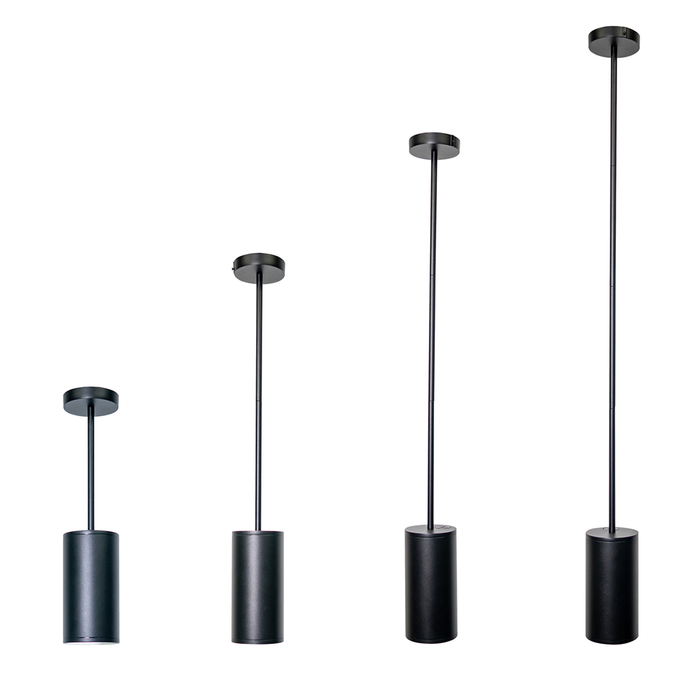 Topaz CLSP-20PCS-BK LED Pendant Or Surface Cylinder 4 Inch Power/CCT Selectable 12W/16W/20W 2700K/3000K/3500K/4000K/5000K 120-277V 90 CRI Black (TX4021)
