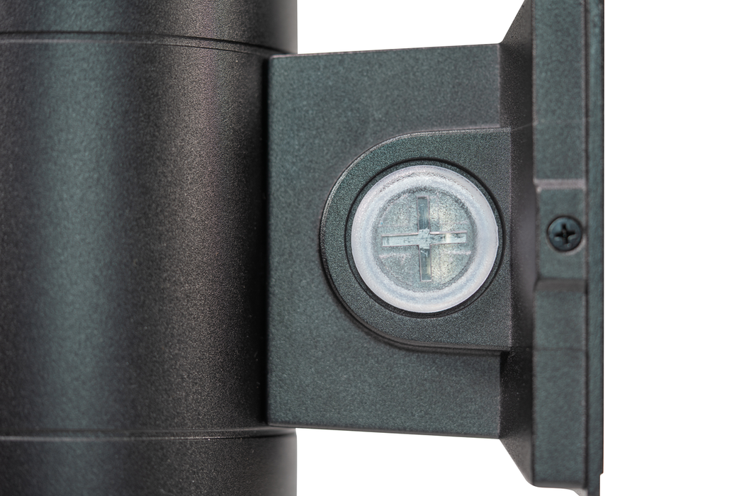 Topaz CLW-20PCS-BK LED Wall Mount Cylinder Up-Down Power/CCT Selectable 12W/16W/20W 2700K/3000K/3500K/4000K/5000K 120-277V 90 CRI Dimmable (TX4022)