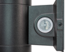Topaz CLW-20PCS-BK LED Wall Mount Cylinder Up-Down Power/CCT Selectable 12W/16W/20W 2700K/3000K/3500K/4000K/5000K 120-277V 90 CRI Dimmable (TX4022)