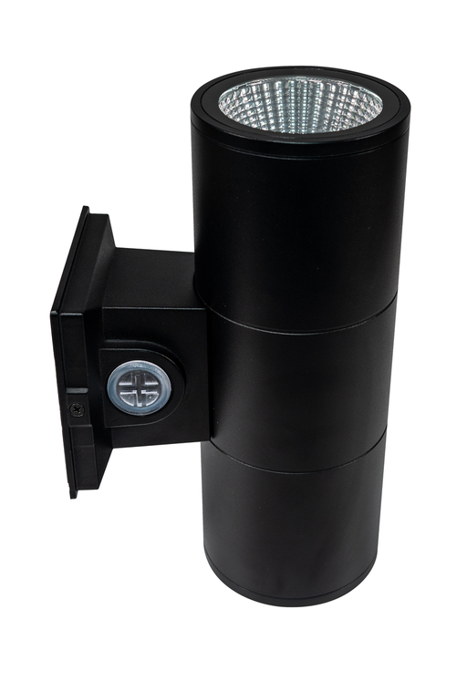 Topaz CLW-20PCS-BK LED Wall Mount Cylinder Up-Down Power/CCT Selectable 12W/16W/20W 2700K/3000K/3500K/4000K/5000K 120-277V 90 CRI Dimmable (TX4022)