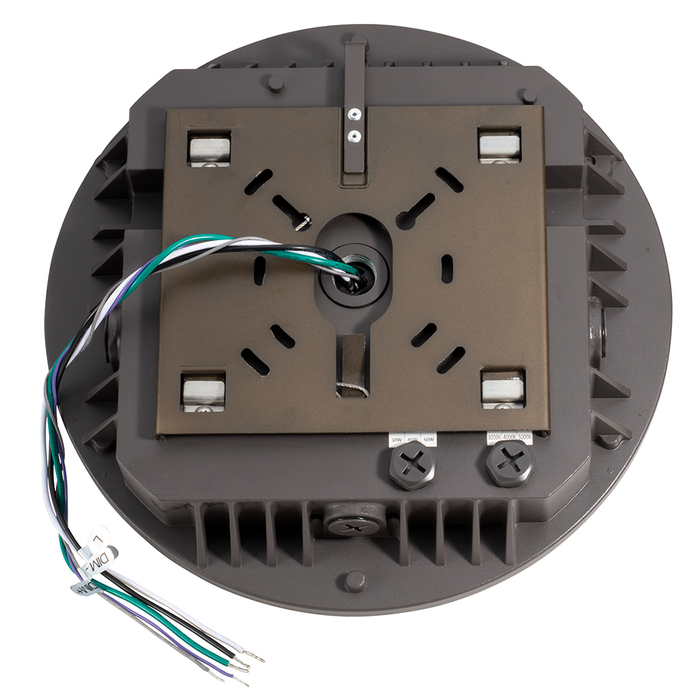 Topaz CPR-60WPCTS-BZ Canopy Power/CCT Selectable 30W/40W/60W 3000K/4000K/5000K 4388Lm/5741Lm/8329Lm 120-277V 90 Degree Beam Angle Bronze (T72768)