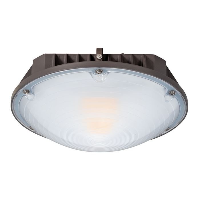 Topaz CPR-60WPCTS-BZ Canopy Power/CCT Selectable 30W/40W/60W 3000K/4000K/5000K 4388Lm/5741Lm/8329Lm 120-277V 90 Degree Beam Angle Bronze (T72768)
