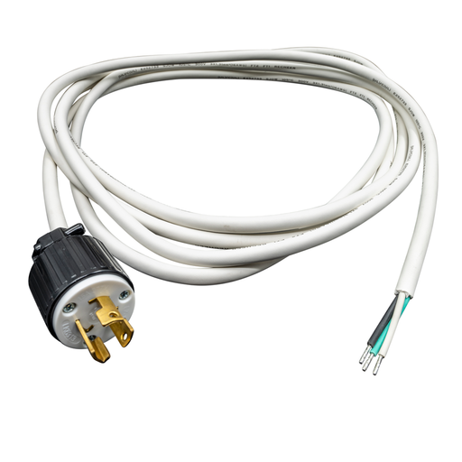 Topaz CSL715-12-WH 12 Foot White Cord 277V With NEMA L7-15 15A Twist Lock Plug (T74444)
