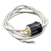 Topaz CSL820-12-WH 12 Foot White Cord 480V With NEMA L8-20 20A Twist Lock Plug (T74445)