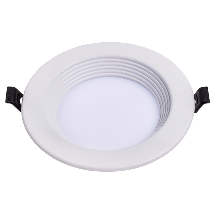 Topaz DLD4B-7CS 4 Inch Slim Deep Baffle Regress Downlight 7W CCT Selectable 2700K/3000K/3500K/4000K/5000K 580Lm 120V 90 CRI 110 Degree Beam Angle White (T73299)