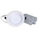 Topaz DLD4S-7CS 4 Inch Slim Deep Smooth Regress Downlight 7W CCT Selectable 2700K/3000K/3500K/4000K/5000K 580Lm 120V 90 CRI 110 Degree Beam Angle White (T73287)