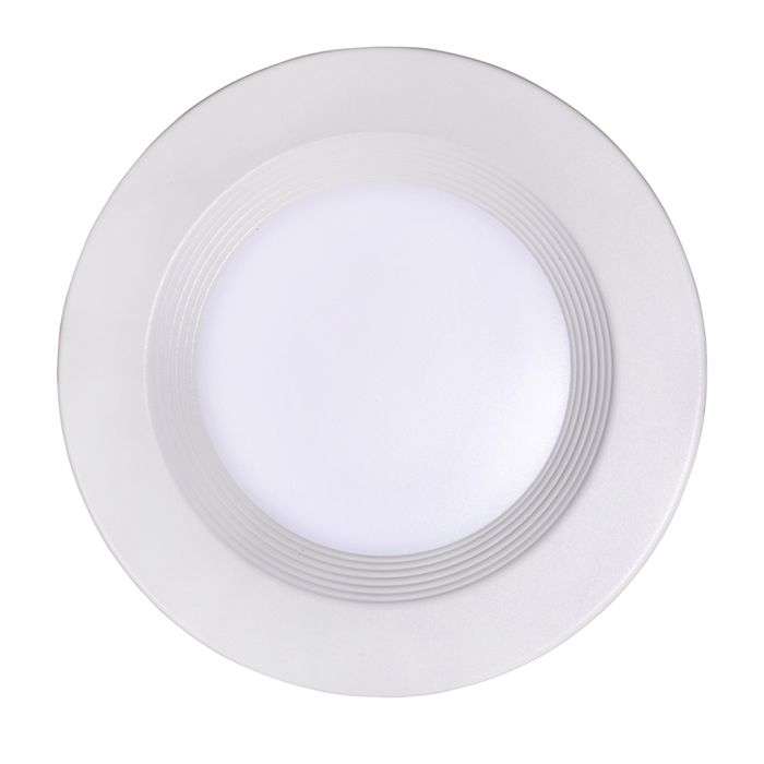 Topaz DLD6B-10CS 6 Inch Slim Deep Baffle Regress Downlight 10W CCT Selectable 2700K/3000K/3500K/4000K/5000K 770Lm 120V 90 CRI 110 Degree Beam Angle White (T73301)
