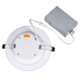Topaz DLD6B-16CS 6 Inch Slim Deep Baffle Regress Downlight 16W CCT Selectable 2700K/3000K/3500K/4000K/5000K 1200Lm 120V 90 CRI 110 Degree Beam Angle White (T73305)