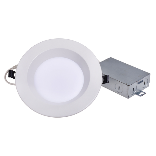 Topaz DLD6S-13CS 6 Inch Slim Deep Smooth Regress Downlight 13W CCT Selectable 2700K/3000K/3500K/4000K/5000K 1000Lm 120V 90 CRI 110 Degree Beam Angle White (T73291)