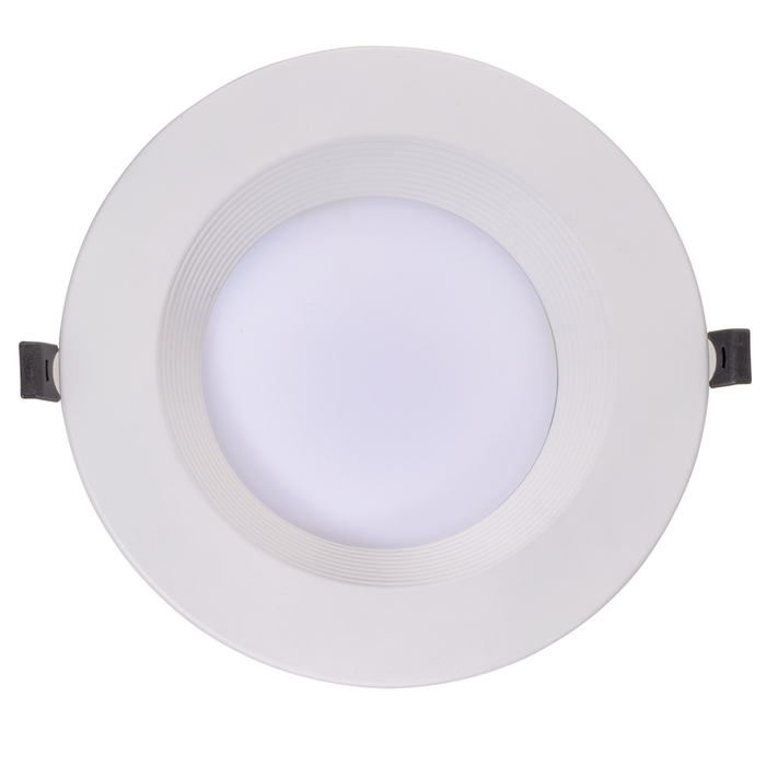 Topaz DLD8B-21CS 8 Inch Slim Deep Baffle Regress Downlight 21W CCT Selectable 2700K/3000K/3500K/4000K/5000K 1700Lm 120V 90 CRI 110 Degree Beam Angle White (T73778)