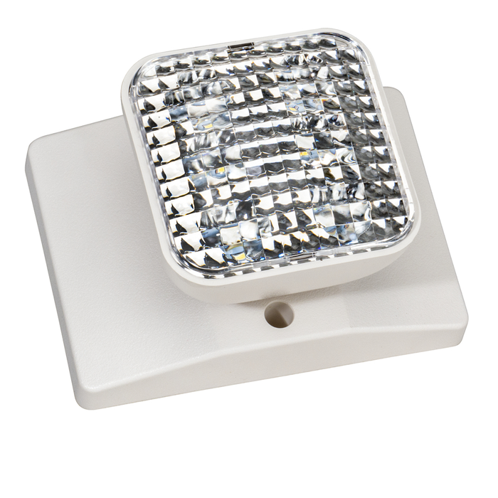 Topaz EL1/LED/WH/RH LED Square Emergency Light Remote 1-Head 75Lm 6000K 3.6V White (T70917)