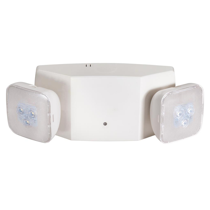 Topaz EL2/LED/WH LED Emergency Unit 2-Head 2W 220Lm 120/277V With Battery Backup White (T70914)