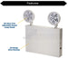 Topaz EL2/LED/WH-NYC LED Steel Emergency Unit NYC Approved 2-Head 120/277V 90-Minute Backup White (T75110)