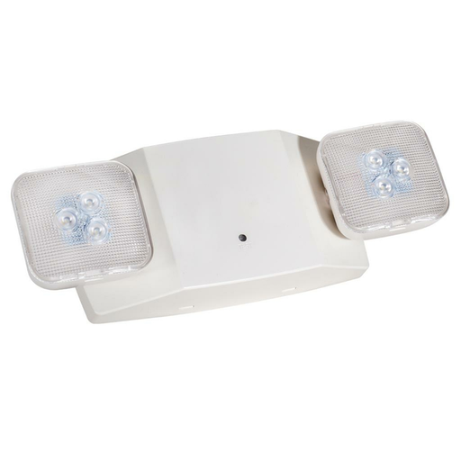 Topaz EL2/LED/WH/RC LED Square Emergency Unit 2-Head 220Lm 120/277V With Backup Remote Capable White (T70916)