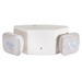 Topaz EL2/LED/WH/RC LED Square Emergency Unit 2-Head 220Lm 120/277V With Backup Remote Capable White (T70916)