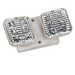 Topaz EL2/LED/WH/RH LED Square Emergency Light Remote 2-Head 150Lm 6000K 3.6V White (T70918)