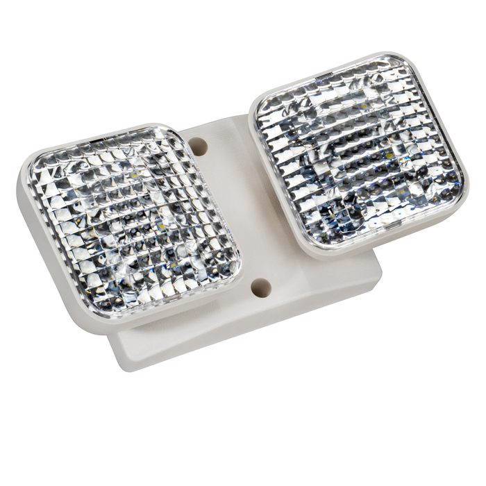 Topaz EL2/LED/WH/RH LED Square Emergency Light Remote 2-Head 150Lm 6000K 3.6V White (T70918)