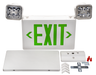 Topaz ESC/LED/GW LED Exit/Emergency Combination Green Letters 90-Minute Battery Backup 2-Track Or Swivel Adjustable Heads Single Or Double Sided White (T75141)
