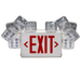 Topaz ESC/LED/RW LED Exit/Emergency Combination Red Letters 90-Minute Battery Backup 2-Track Or Swivel Adjustable Heads Single Or Double Sided White (T75139)