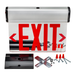 Topaz ESEL/DFS/RMR/B LED Edgelit Exit Mirror Red Letters Double Face Aluminum Housing Surface Mount Canopy 90-Minute Battery Backup (T71097)