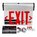 Topaz ESEL/DFS/RMR/B-NYC LED Edgelit Mirror Exit Red Letters Double Face Aluminum Housing Surface Mount Canopy NYC Approved 90-Minute Battery Backup (T71098)