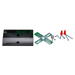 Topaz ESEL/SFS/GCL/B LED Edgelit Exit Clear Green Letters Single Face Aluminum Housing Surface Mount Canopy 90-Minute Battery Backup (T71099)