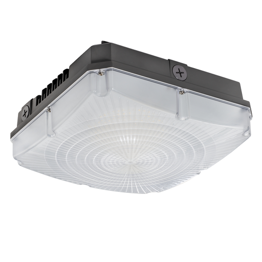 Topaz F-CPS/40W/50K/BZ LED Square Canopy 40W 5000K 5000Lm 120-277Vac Dimmable 80 CRI Light Bronze (T70466)