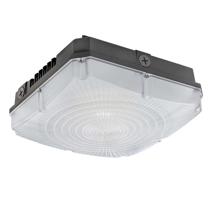 Topaz F-CPS/60W/50K/BZ LED Square Canopy 60W 5000K 7500Lm 120-277Vac Dimmable 80 CRI Light Bronze (T70478)