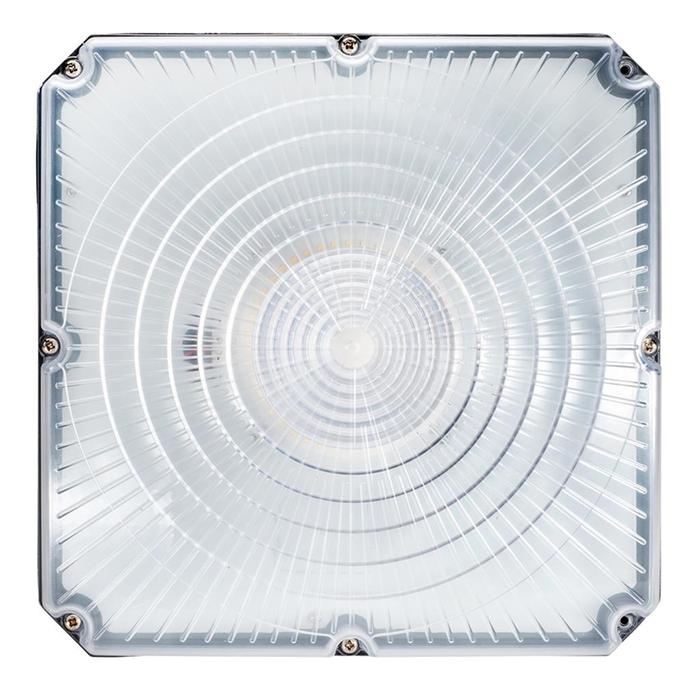 Topaz F-CPS/60W/40K/BZ LED Square Canopy 60W 4000K 7500Lm 120-277Vac Dimmable 80 CRI Light Bronze (T70477)
